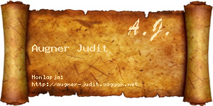 Augner Judit névjegykártya
